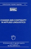 Cover: Change and Continuity in Applied Linguistics (BAAL 15) - Multilingual Matters