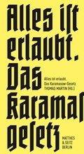 Cover: Alles ist erlaubt. - Matthes & Seitz Berlin