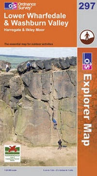 Abbildung von: Lower Wharfedale and Washburn Valley - Ordnance Survey