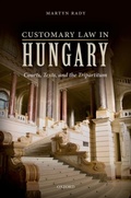 Cover: Customary Law in Hungary - OUP eBook