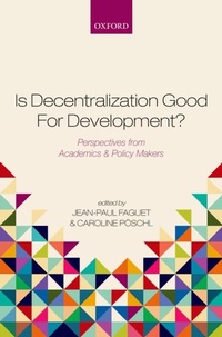 Enlarge image Cover: Is Decentralization Good For Development? - OUP eBook