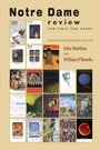 Cover: Notre Dame Review - University of Notre Dame Press