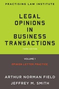Cover: Legal Opinions in Business Transactions - Practising Law Institute