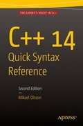 Cover: C++ 14 Quick Syntax Reference - Apress