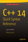 Cover: C++ 14 Quick Syntax Reference - APress