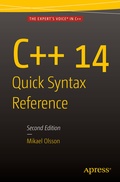 Cover: C++ 14 Quick Syntax Reference - APress