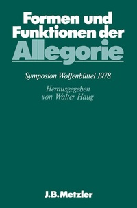 Abbildung von: Formen und Funktionen der Allegorie - J.B. Metzler