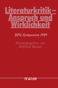 Cover: Literaturkritik - Anspruch und Wirklichkeit - J.B. Metzler