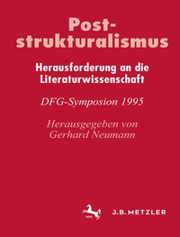 Abbildung von: Poststrukturalismus - J.B. Metzler