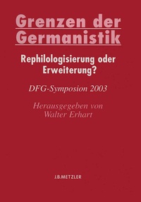 Abbildung von: Grenzen der Germanistik - J.B. Metzler