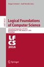 Cover: Logical Foundations of Computer Science - Springer