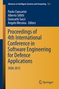 Cover: Proceedings of 4th International Conference in Software Engineering for Defence Applications - Springer