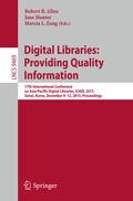 Cover: Digital Libraries: Providing Quality Information - Springer
