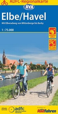 Abbildung von: ADFC-Regionalkarte Elbe/Havel, 1:75.000, mit Tagestourenvorschlägen, reiß- und wetterfest, E-Bike-geeignet, mit Knotenpunkten, GPS-Tracks Download - BVA BikeMedia