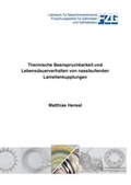 Cover: Thermische Beanspruchbarkeit und Lebensdauerverhalten von nasslaufenden Lamellenkupplungen - Dr. Hut