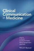 Cover: Clinical Communication in Medicine - Wiley-Blackwell