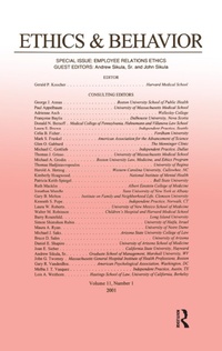Abbildung von: Employee Relations Ethics - Psychology Press Ltd