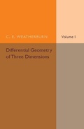 Bild: Differential Geometry of Three Dimensions: Volume 1 - Cambridge University Press