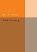 Cover: Solid Geometry - Cambridge University Press
