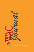 Cover: The WAC Journal 26 (Fall 2015) - Parlor Press