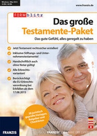 Abbildung von: Das große Testamente Paket - FRANZIS GmbH