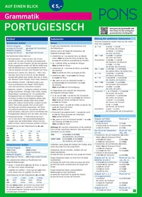 Abbildung von: PONS Grammatik auf einen Blick Portugiesisch - PONS Langenscheidt
