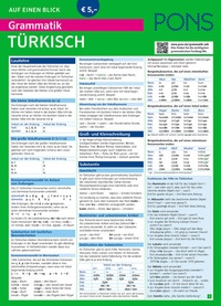 Abbildung von: PONS Grammatik auf einen Blick Türkisch - PONS Langenscheidt