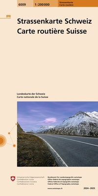 Abbildung von: 6009 Strassenkarte Schweiz 1:200 000 - swisstopo