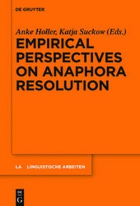Abbildung von: Empirical Perspectives on Anaphora Resolution - De Gruyter Mouton