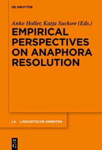 Abbildung von: Empirical Perspectives on Anaphora Resolution - De Gruyter