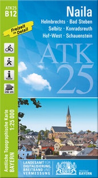 Abbildung von: ATK25-B12 Naila (Amtliche Topographische Karte 1:25000) - Landesamt für Digitalisierung, Breitband und Vermessung, Bayern