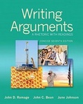 Cover: Writing Arguments - Pearson