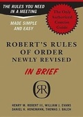 Cover: Robert's Rules of Order Newly Revised in Brief - Da Capo Press Inc