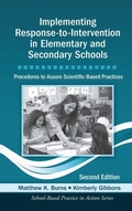 Cover: Implementing Response-to-Intervention in Elementary and Secondary Schools - Routledge