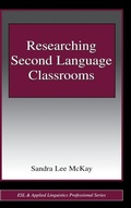 Cover: Researching Second Language Classrooms - Routledge