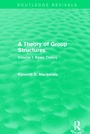 Cover: A Theory of Group Structures - Routledge