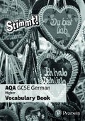 Cover: Stimmt! AQA GCSE German Higher Vocab Book (pack of 8) - Pearson Education Limited