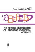Cover: The Crosslinguistic Study of Language Acquisition - Psychology Press Ltd