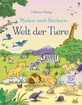 Cover: Malen und Stickern: Welt der Tiere - Usborne