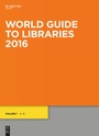 Cover: World Guide to Libraries 2016 - De Gruyter Saur