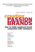 Cover: Creating Passion Brands - Kogan Page Ltd