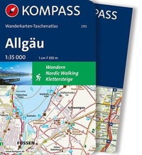 Abbildung von: KOMPASS Wanderkarten-Taschenatlas Allgäu 1:35.000 - KOMPASS-Karten