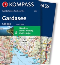 Abbildung von: KOMPASS Wanderkarten-Taschenatlas Gardasee 1:35.000 - KOMPASS-Karten
