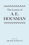 Cover: The Letters of A. E. Housman - OUP eBook