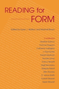 Enlarge image Cover: Reading for Form - University of Washington Press