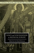 Cover: Voice and Voicelessness in Medieval Europe - Palgrave MacMillan