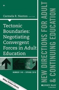 Cover: Tectonic Boundaries - Jossey-Bass