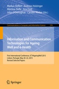 Cover: Information and Communication Technologies for Ageing Well and e-Health - Springer