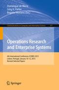 Cover: Operations Research and Enterprise Systems - Springer