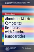 Cover: Aluminum Matrix Composites Reinforced with Alumina Nanoparticles - Springer